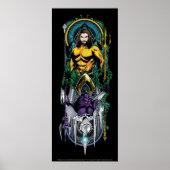 Aquaman | Orin & Orm Reversible Art Nouveau Panel Poster (Vorne)