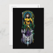 Aquaman | Orin & Orm Reversible Art Nouveau Panel Postkarte (Vorne/Hinten)