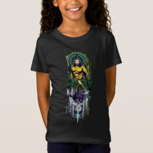 Aquaman   Orin & Orm Reversible Art Nouveau Panel T-Shirt