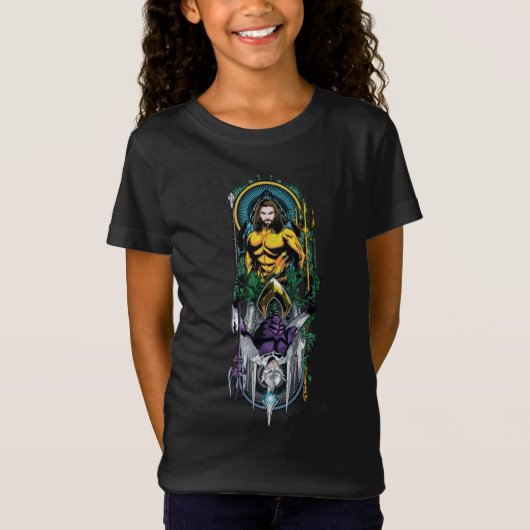 Aquaman | Orin & Orm Reversible Art Nouveau Panel T-Shirt (Vorderseite)