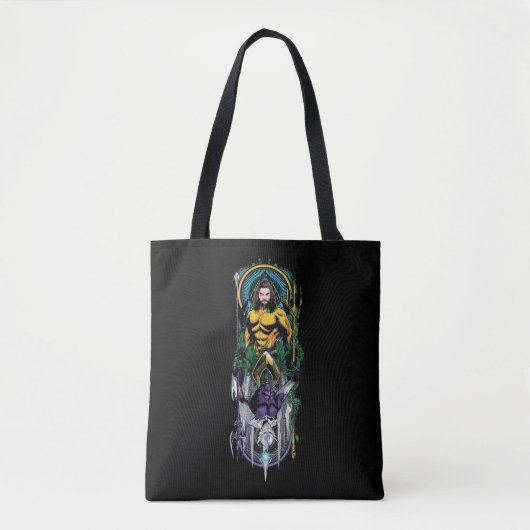 Aquaman | Orin & Orm Reversible Art Nouveau Panel Tasche (Vorderseite)