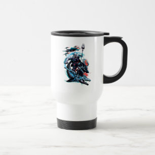 Aquaman   Orm, schwarzer Manta, Tylosaur u. Reisebecher