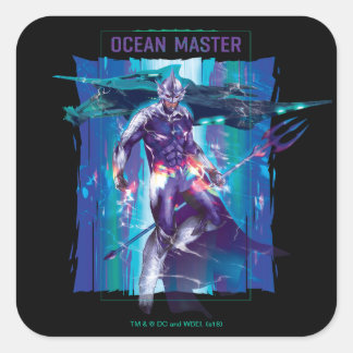 Aquaman | Ozean-Hauptkönig Orm Refracted Graphic Quadratischer Aufkleber