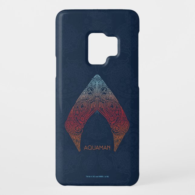 Aquaman | Paisley Aquaman Logo Case-Mate Samsung Galaxy Hülle (Rückseite)