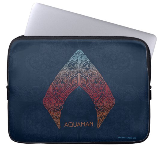 Aquaman | Paisley Aquaman Logo Laptopschutzhülle (Vorderseite)