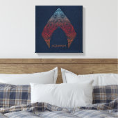 Aquaman | Paisley Aquaman Logo Leinwanddruck (Insitu (Schlafzimmer))