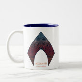 Aquaman | Paisley Aquaman Logo Zweifarbige Tasse (Links)