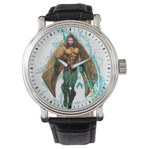 Aquaman Prince Orin mit Aquaman-Logo Armbanduhr