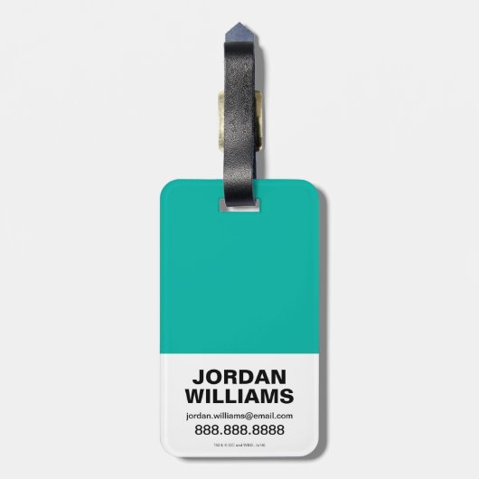 Aquaman | Prince Orin mit Aquaman-Logo Gepäckanhänger (Rückseite vertikal)