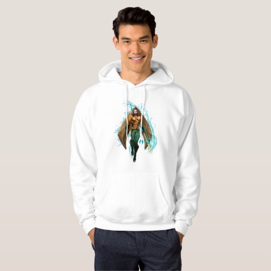 Aquaman | Prince Orin mit Aquaman-Logo Hoodie (Vorne ganz)