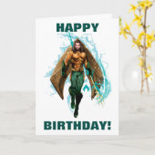 Aquaman | Prince Orin mit Aquaman-Logo Karte (Gelbe Blume)