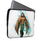 Aquaman | Prince Orin mit Aquaman-Logo Laptopschutzhülle (Vorne Rechts)