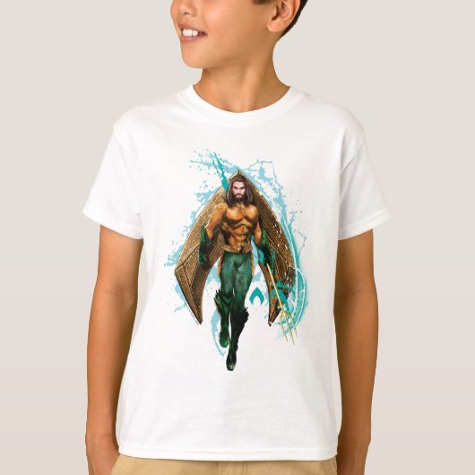 Aquaman | Prince Orin mit Aquaman-Logo T-Shirt (Vorderseite)