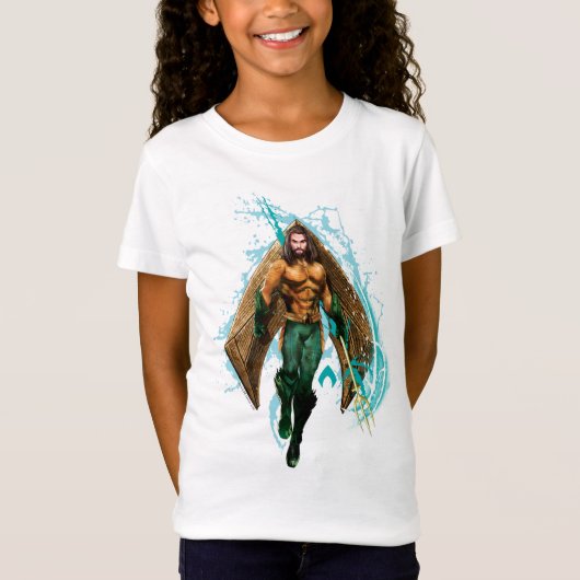 Aquaman | Prince Orin mit Aquaman-Logo T-Shirt (Vorderseite)