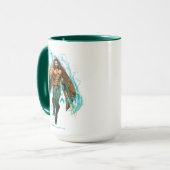 Aquaman | Prince Orin mit Aquaman-Logo Tasse (Vorderseite Links)