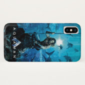Aquaman | Prince Orin mit Wassertieren Case-Mate iPhone Hülle (Rückseite (Horizontal))