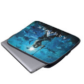 Aquaman | Prince Orin mit Wassertieren Laptopschutzhülle (Vorne Knopf)