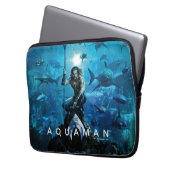 Aquaman | Prince Orin mit Wassertieren Laptopschutzhülle (Vorderseite Links)