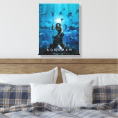 Aquaman | Prince Orin mit Wassertieren Leinwanddruck (Insitu (Schlafzimmer))