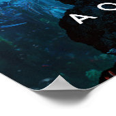 Aquaman | Prince Orin mit Wassertieren Poster (Ecke)