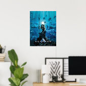 Aquaman | Prince Orin mit Wassertieren Poster (Heimbüro)