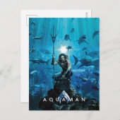 Aquaman | Prince Orin mit Wassertieren Postkarte (Vorne/Hinten)
