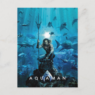 Aquaman | Prince Orin mit Wassertieren Postkarte
