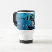 Aquaman | Prince Orin mit Wassertieren Reisebecher (Vorderseite Links)