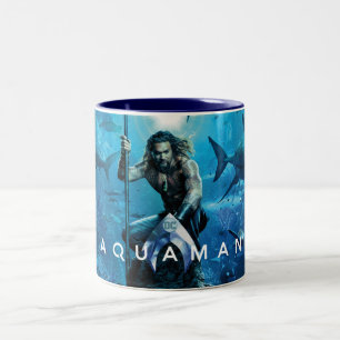 Aquaman   Prince Orin With Aquatic Animals Zweifarbige Tasse