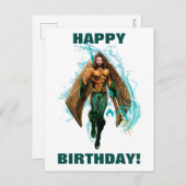 Aquaman | Prinz Orin With Aquaman Logo Postkarte (Vorne/Hinten)