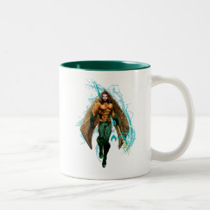 Aquaman   Prinz Orin With Aquaman Logo Zweifarbige Tasse