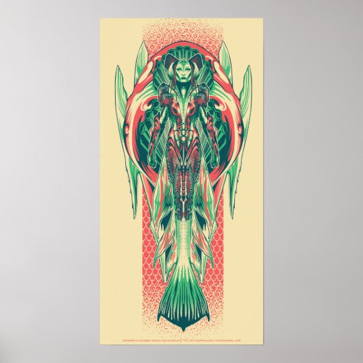 Aquaman | Queen Fisherman Art Nouveau Panel Poster (Vorne)