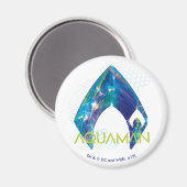 Aquaman | Refracted Aquaman Logo Magnet (Vorderseite/Rückseite)
