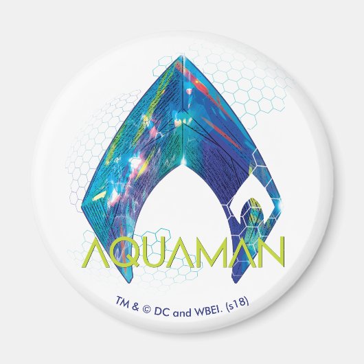 Aquaman | Refracted Aquaman Logo Magnet (Vorne)