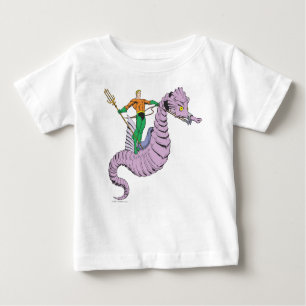 Aquaman Rides Seepferd Baby T-shirt