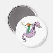 Aquaman Rides Seepferd Magnet (Vorderseite/Rückseite)