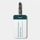 Aquaman Riding Seepferd über Kingdoms Gepäckanhänger (Rückseite vertikal)