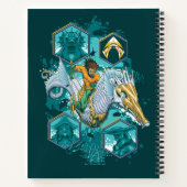 Aquaman Riding Seepferd über Kingdoms Notizblock (Rückseite)