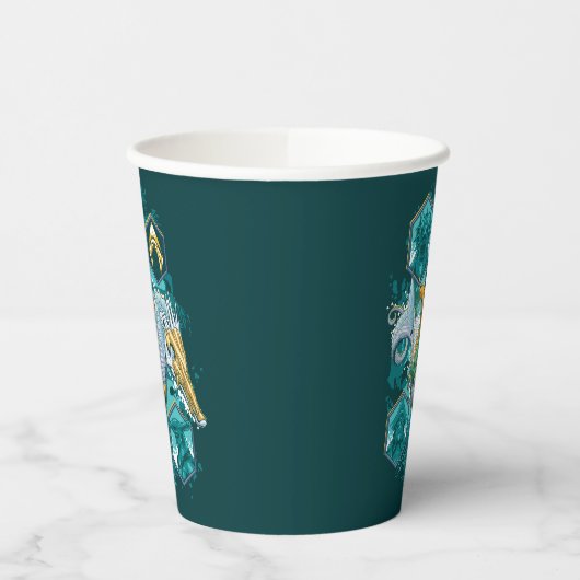 Aquaman Riding Seepferd über Kingdoms Pappbecher (Links)