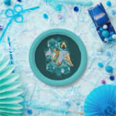 Aquaman Riding Seepferd über Kingdoms Pappteller (Party)