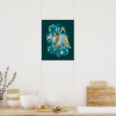 Aquaman Riding Seepferd über Kingdoms Poster (Küche)