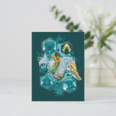 Aquaman Riding Seepferd über Kingdoms Postkarte (Stehend Vorderseite)