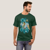 Aquaman Riding Seepferd über Kingdoms T-Shirt (Vorne ganz)