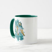 Aquaman Riding Seepferd über Kingdoms Tasse (Vorderseite Links)