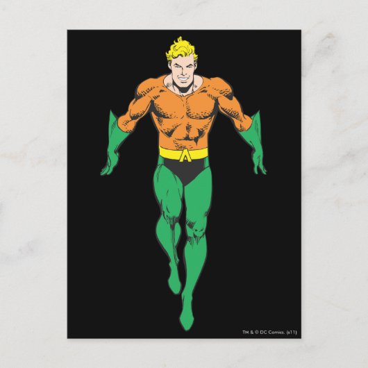 Aquaman Runs Postkarte (Vorderseite)