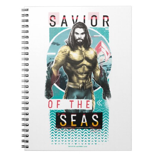 Aquaman "Savior | Of The Seas" Modernist Graphic Notizblock (Vorderseite)