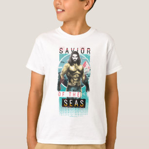 Aquaman "Savior   Of The Seas" Modernist Graphic T-Shirt