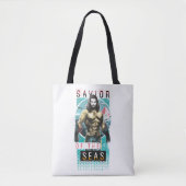 Aquaman "Savior | Of The Seas" Modernist Graphic Tasche (Vorderseite)