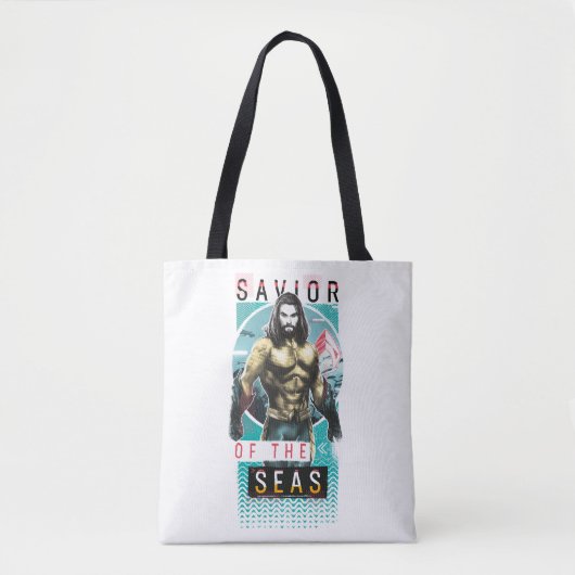 Aquaman "Savior | Of The Seas" Modernist Graphic Tasche (Vorderseite)