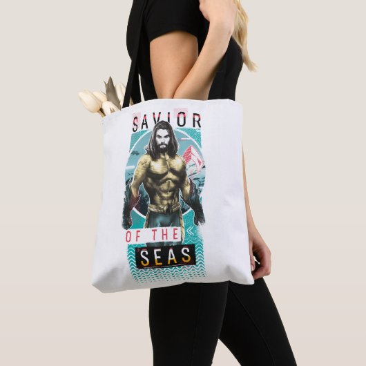 Aquaman "Savior | Of The Seas" Modernist Graphic Tasche (Von Nahem)